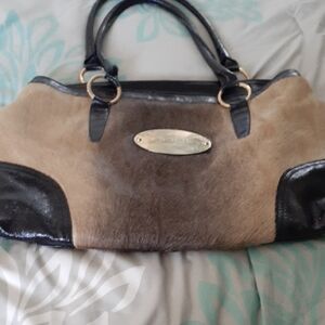 Innué Collection Pony Hair, genuine Leather Shoulder Bag  Italian Designer Rare